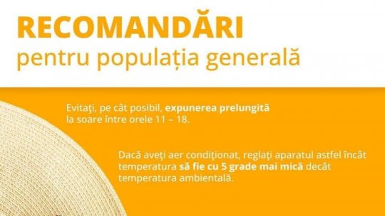 Sfaturi pentru perioada de caniculă