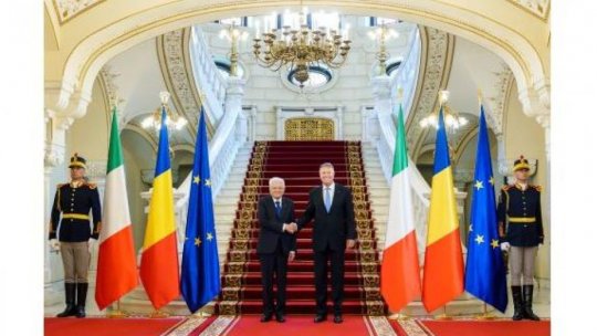 Preşedintele Klaus Iohannis l-a primit pe preşedintele Italiei, Sergio Mattarella