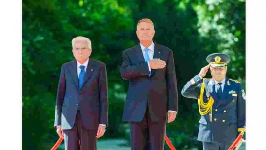 Preşedintele Italiei, Sergio Mattarella, s-a întâlnit la Bucureşti cu omologul român Klaus Iohannis şi cu premierul Marcel Ciolacu