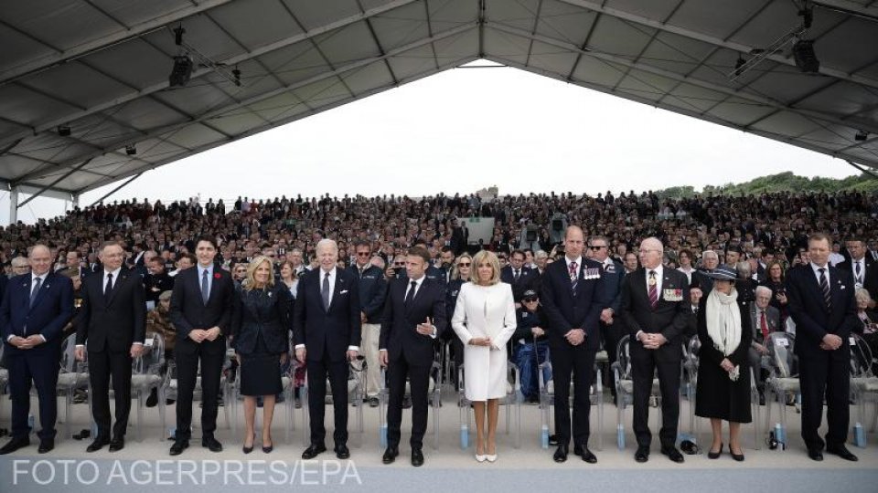 Discurs înflăcărat al preşedintelui SUA în Normandia