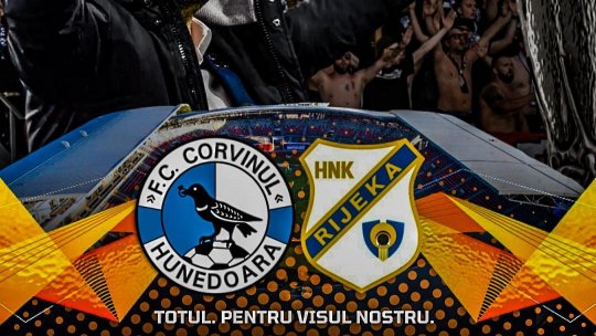 Corvinul Hunedoara-Rijeka, în direct la RRA