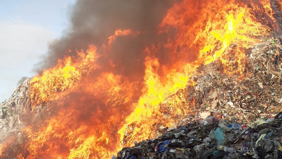 Incendiu pe platforma Oltchim