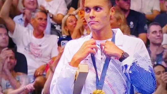 JO Paris 2024: DAVID POPOVICI, medalie de aur la 200 metri liber