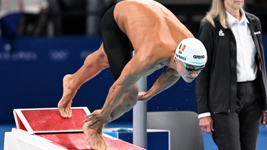 JO Paris 2024: David Popovici va concura marți în proba de înot 100 m liber