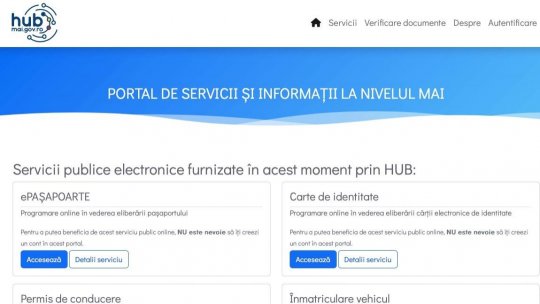 Programarea la ePașapoarte, „cel mai solicitat serviciu online al MAI”