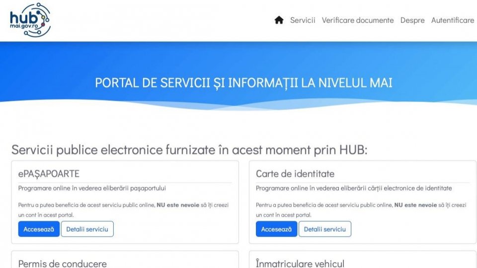 Programarea la ePașapoarte, „cel mai solicitat serviciu online al MAI”
