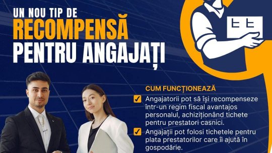 Salariații vor putea primi tichete de activități casnice