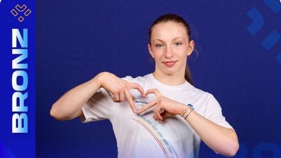 Gimnasta Ana Maria Bărbosu a primit medalia de bronz cucerită la JO 2024