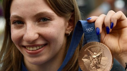 Gimnasta Ana Maria Bărbosu a primit medalia de bronz câştigată în finala de la sol de la Jocurile Olimpice de la Paris