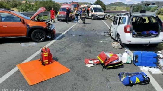 Opt persoane au fost rănite în urma unui accident produs în Olteni, judeţul Covasna