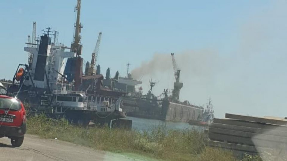 Incendiu în portul Midia: Patru persoane au murit