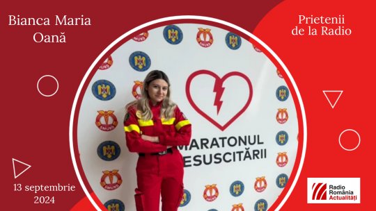 Bianca Maria Oana, eleva care face gărzi la SMURD, invitată la #prieteniidelaradio