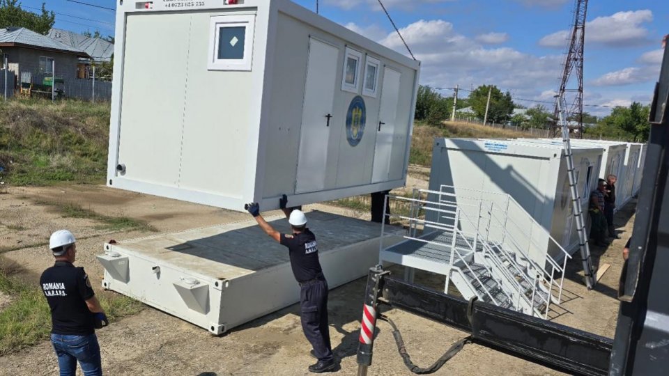 Module dormitor pentru sinistrații din zonele afectate de inundații