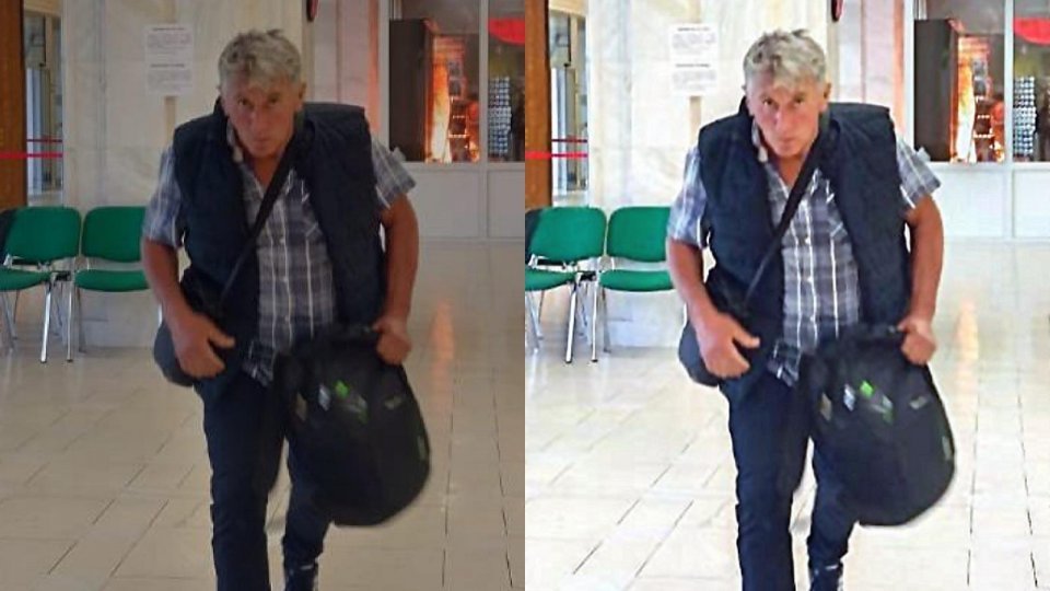 Images of the man wanted for the Palace of Parliament fire