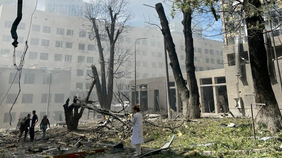 Incendiu lângă Lviv, în urma unui atac aerian rusesc