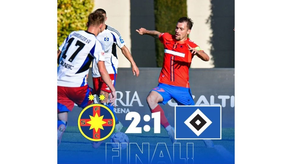 FCSB - Hamburger SV 2-1, în primul amical al campioanei în Antalya