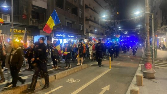 Protestul faţă de anularea alegerilor prezidenţiale de anul trecut a continuat la Bucureşti