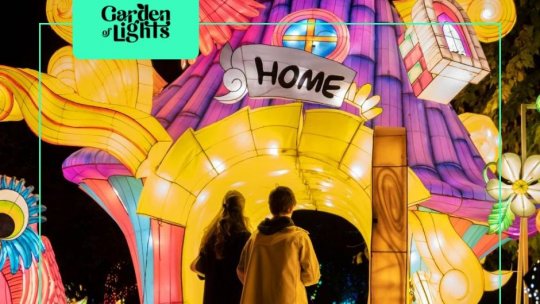 Expoziția multimedia "Garden of Lights", la Grădina Botanică din București