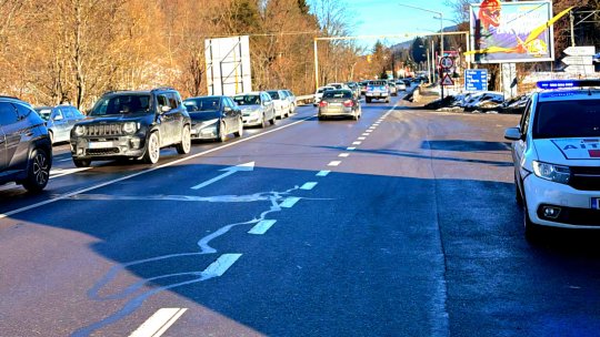 Trafic intens pe Valea Prahovei
