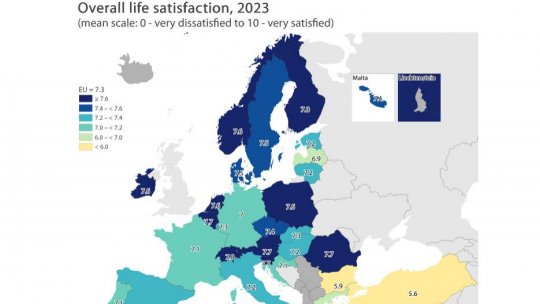 Eurostat: Românii, pe locul doi în UE privind satisfacția legată de veniturile și condițiile de viață