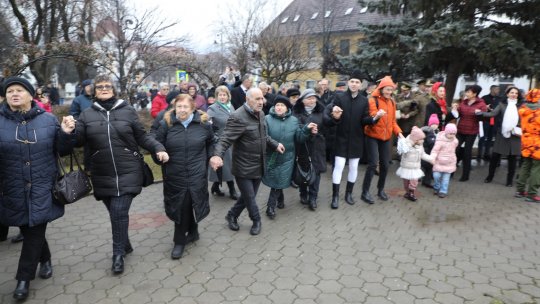 Manifestări de Ziua Unirii Principatelor, în Piața Unirii din Bistrița