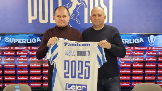 Superliga. Vasile Miriuță este noul antrenor al lui Poli Iași