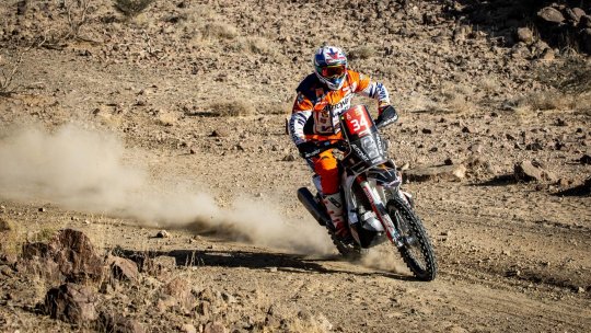Raliul Dakar, clasa moto.  Emanuel Gyenes, locul 28 în prima etapă câștigată de Daniel Sanders