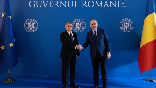 Premierul Ilie Bolojan a avut o întrevedere cu președintele Parlamentului R. Moldova, Igor Grosu