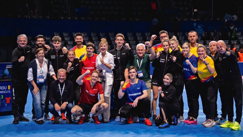 VIDEO Moment istoric pentru România, la Europenele de tenis de masă pe echipe
