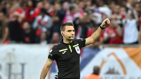 George Rareş Vidican arbitrează meciul Unirea Slobozia - Dinamo, de vineri, din Superligă