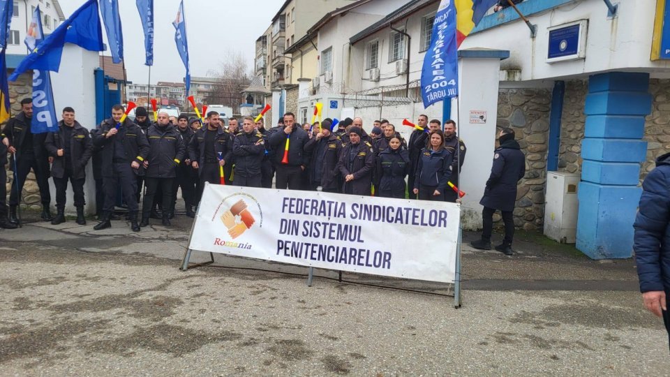Protest al polițiștilor din penitenciare