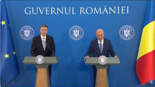 LIVE VIDEO: Ilie Bolojan și Valdis Dombrovskis, declarații de presă comune