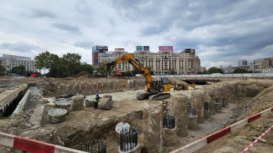 Noi restricții de circulație pentru lucrările de la planșeul Unirii, din Capitală