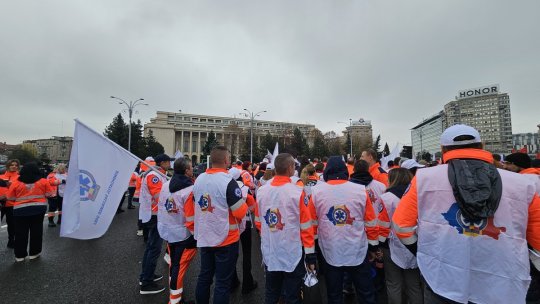 Blocul Naţional Sindical, miting de protest în Piaţa Victoriei