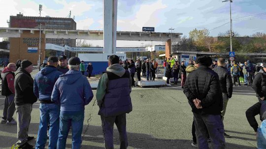 Protest la Combinatul Siderurgic din Galați