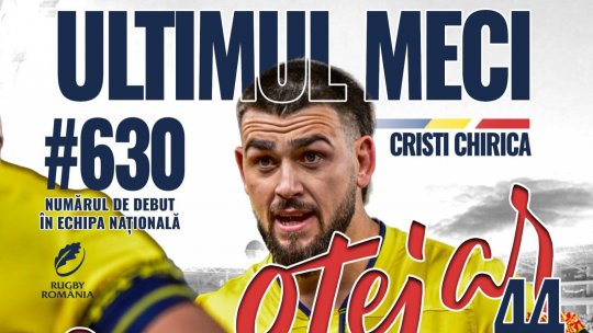 Rugby: Chirica se retrage din echipa națională