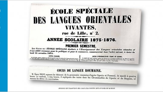 150 de ani de învățământ în limba română în Franța!