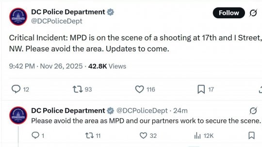 Mai multe persoane au fost împușcate la Washington