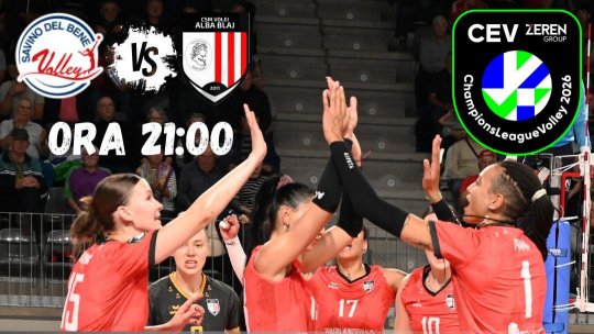 Volei Alba Blaj își începe parcursul în Liga Campionilor