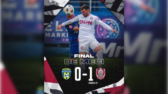 Superliga: Unirea Slobozia – CFR Cluj 0-1