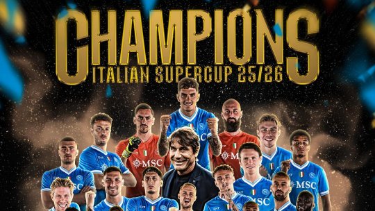Fotbal: Napoli a câștigat Supercupa Italiei