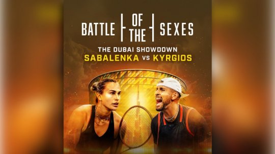 Tenis: Aryna Sabalenka și Nick Kyrgios, adversari în “Bătălia Sexelor”