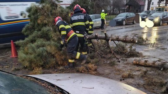 Vânt puternic și viscol: pagube în mai multe județe