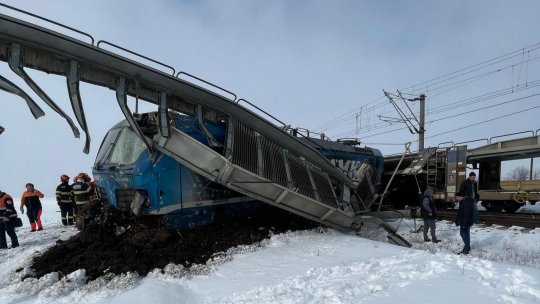 Accident feroviar la ieșirea din stația CFR Mihăești(FOTO, VIDEO)