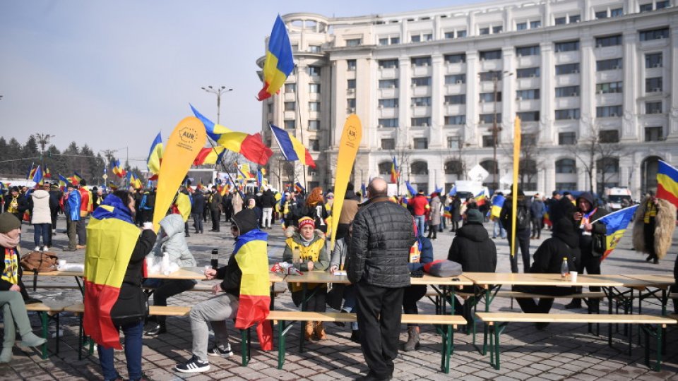 București: Un nou protest faţă de anularea turului doi al alegerilor prezidențiale