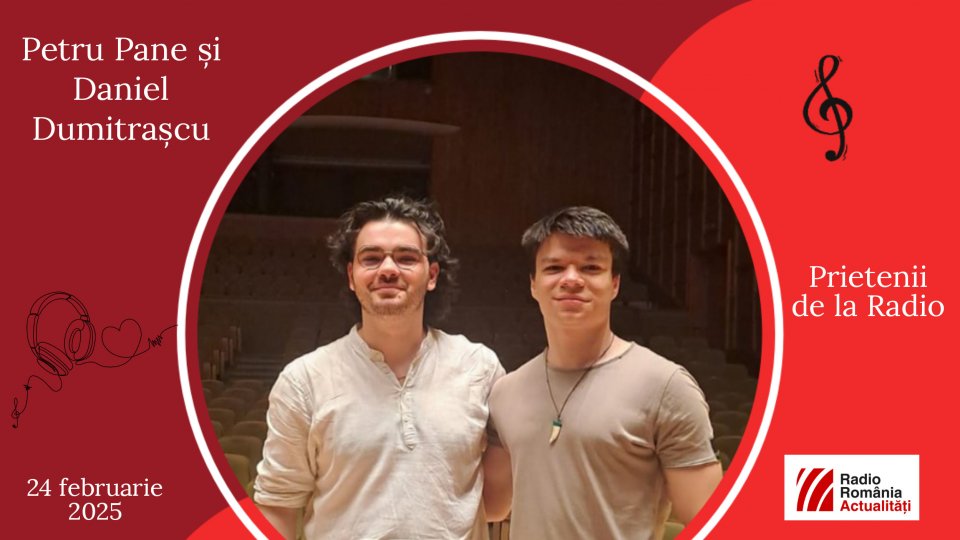 Clarinetistul Petru Pane și pianistul Daniel Dumitrașcu, între #prieteniidelaradio