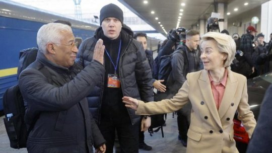 Mesaje de susţinere pentru Ucraina, la trei ani de la declanşarea invaziei ruseşti