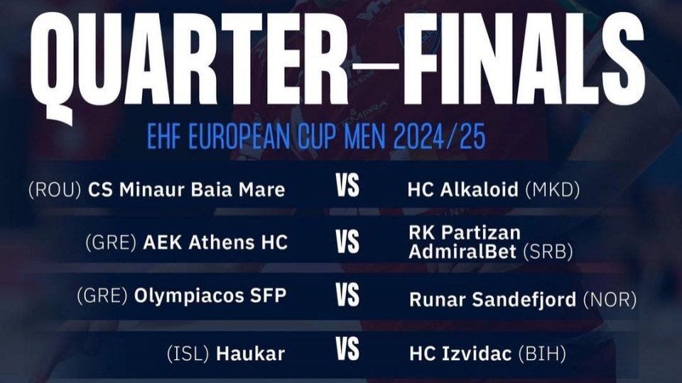 Minaur Baia Mare și-a aflat adversara din sferturile European Cup
