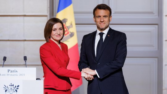Paris: Întâlnire Maia Sandu  -  Emmanuel Macron