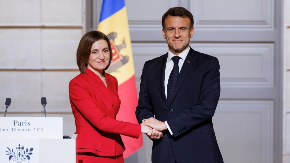 Paris: Întâlnire Maia Sandu  -  Emmanuel Macron